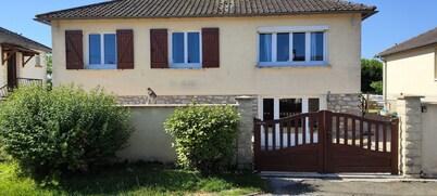 Cosy house with fireplace