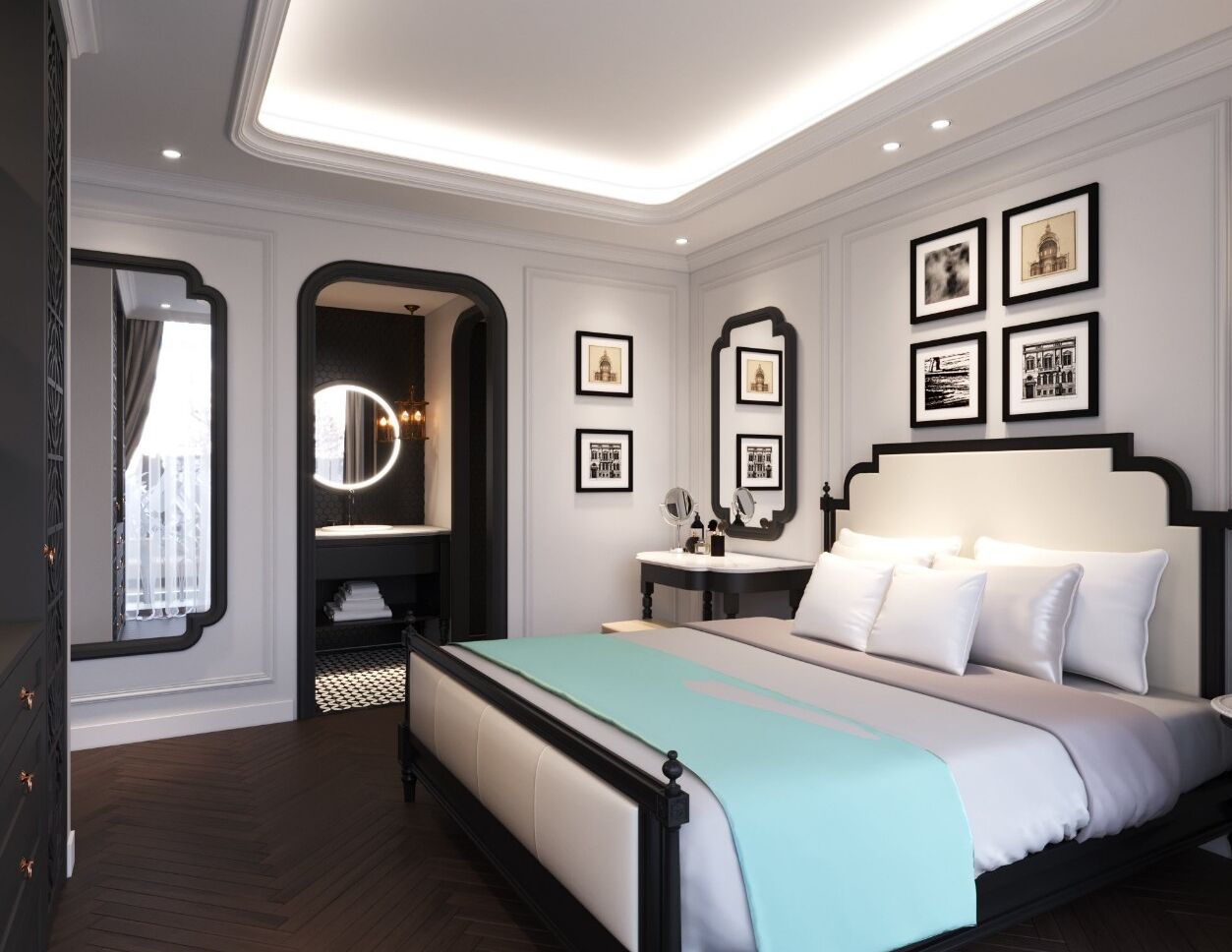 Executive Suite | Premium bedding, minibar, in-room safe, blackout drapes