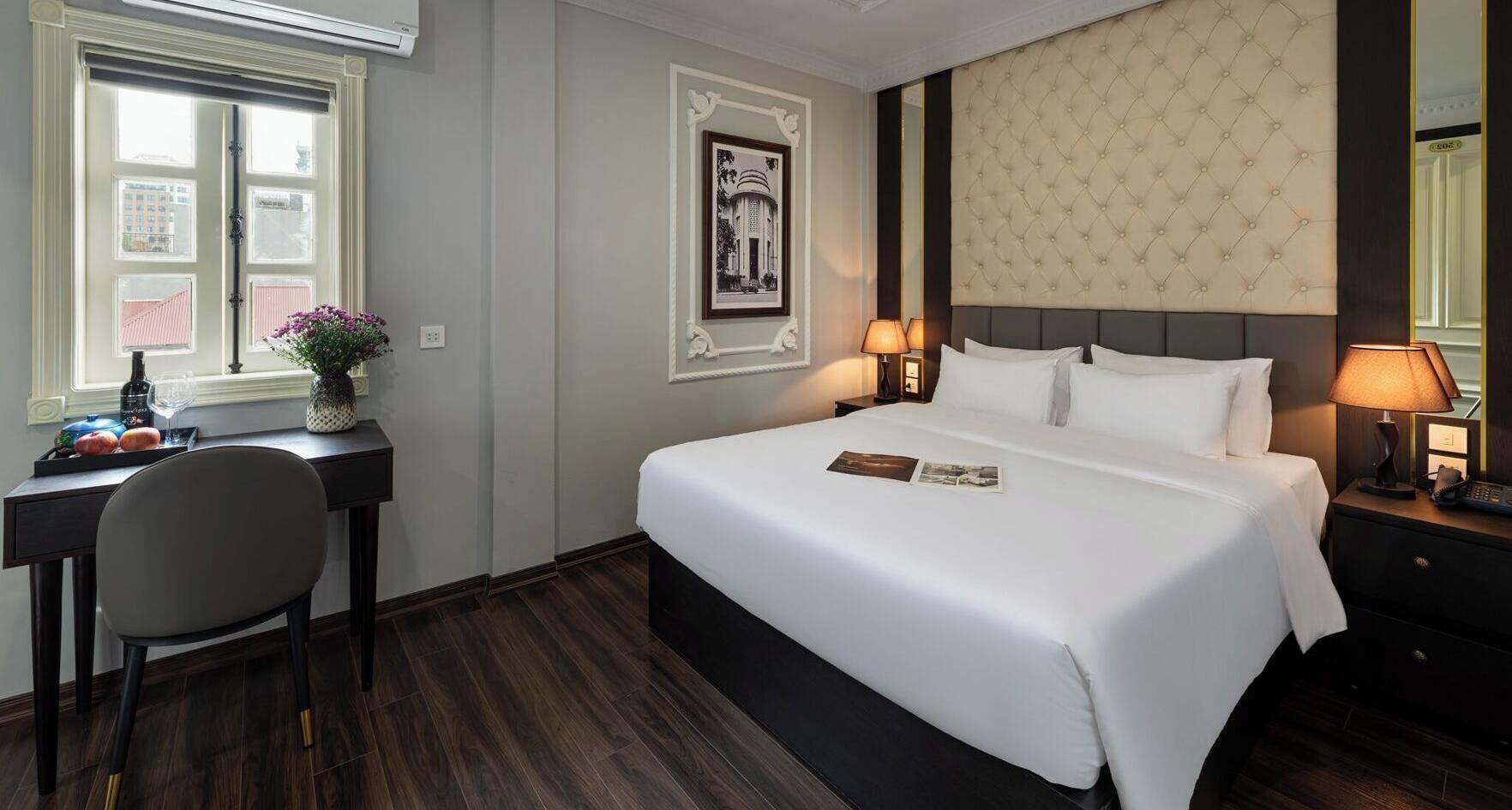 Draps en coton égyptien, literie de qualité supérieure, minibar
