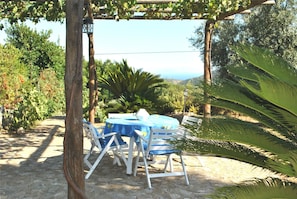Villa, 1 chambre, patio, vue sur le jardin | Extérieur