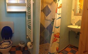Shower - Kajüte bei meerzauber, single apartment,1,3 km from the beach (Altenkirchen)