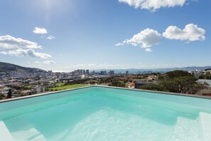 Apartment, 1 Bedroom, Smoking | Pool | Outdoor pool - Modern, Chic Penthouse With Mountain, City Sea Views (Kastrup)