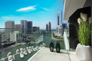 Apartment, 1 Bedroom, Accessible, Balcony | Balcony - Brand New Apt Modern 1br Amazing Marina Views (Dubai)