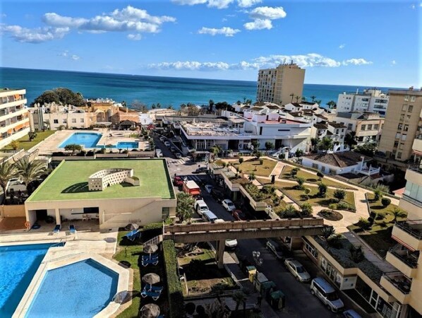 Exterior - La Nogalera 118M2 sea and pool view, central, near beach and transport (Torremolinos)