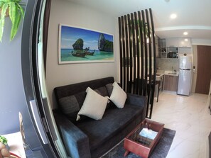 Apartment, 1 Bedroom, Accessible, Balcony | Living room - B207 - 1 Bdr Condo With Pool Access Ao Nang Beach (Krabi)
