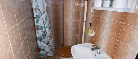 Appartement, 1 chambre, accessible aux personnes à mobilité réduite, fumeur | Commodités de la salle de bain