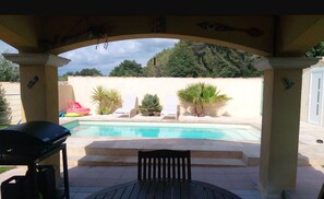 Outdoor pool - PARADIS EN PROVENCE PROMOS SUPERB VILLA swimming pool/air-conditioning/calm (Saint-Cyr-sur-Mer)