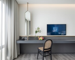 Betten mit Memory-Foam-Matratzen, Minibar, laptopgeeigneter Arbeitsplatz