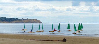 Superb 4-person apartment facing the beach
