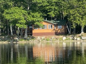 Exterior - Modern Lake House, On Big Lake ! Fishing Swimming Boating ! (Grand Lake Stream)