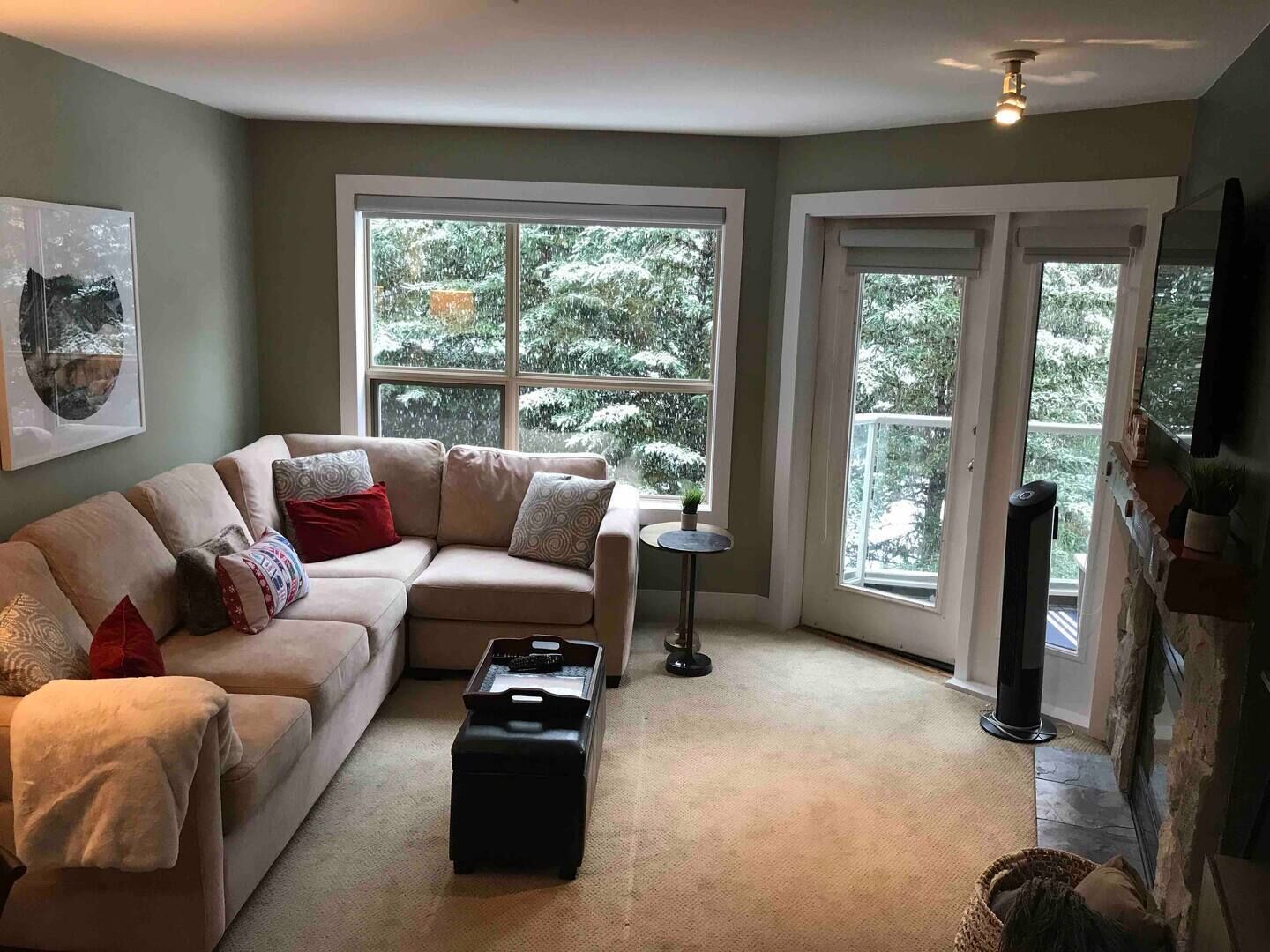 TV connectée, cheminée