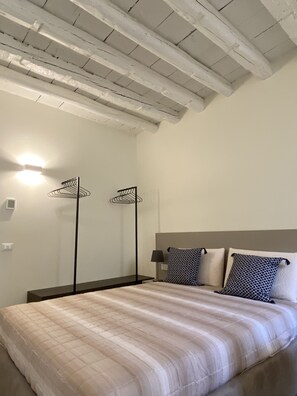 1 chambre, fer et planche à repasser, lit de bébé portatif