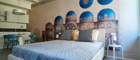 1 多间卧室、熨斗/熨衣板、免费 WiFi、床单