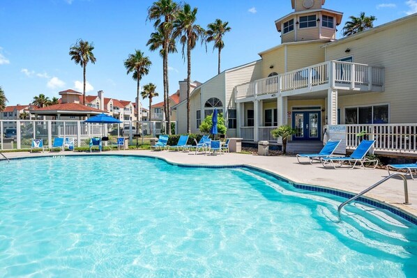 A heated pool