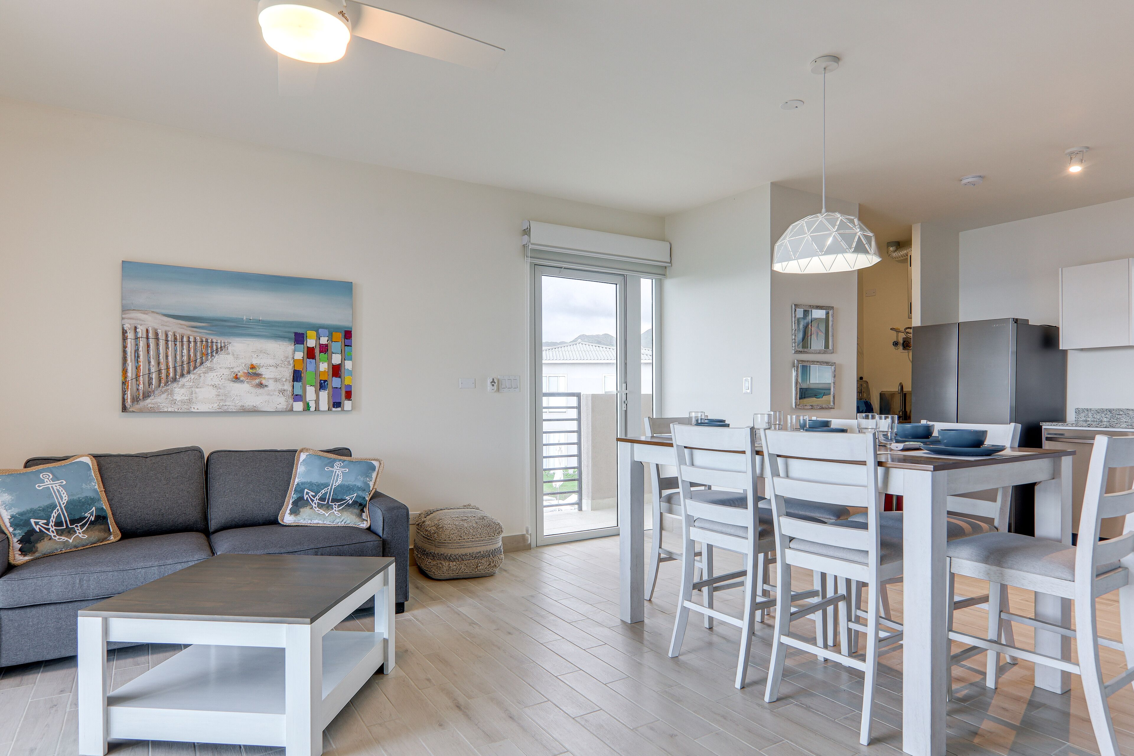 Premier Villa, 2 Bedrooms, Non Smoking, Ocean View | Living area | 75-inch LED TV with cable channels, TV, Netflix