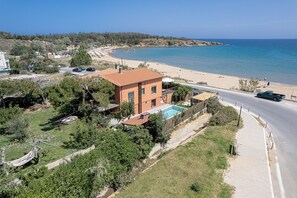 View from property - the House by the sea Beach Holiday Villa for Families up 8-9 Persons (Chania)