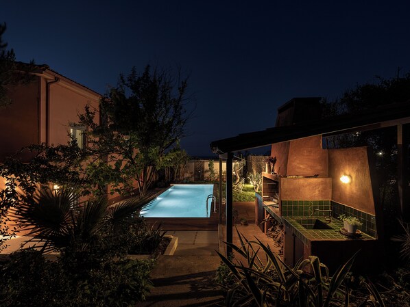 House, 5 Bedrooms, Balcony, City View | Pool | Outdoor pool - the House by the sea Beach Holiday Villa for Families up 8-9 Persons (Chania)