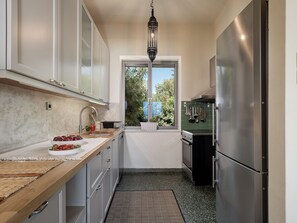 House, 5 Bedrooms, Balcony, City View | Interior - the House by the sea Beach Holiday Villa for Families up 8-9 Persons (Chania)