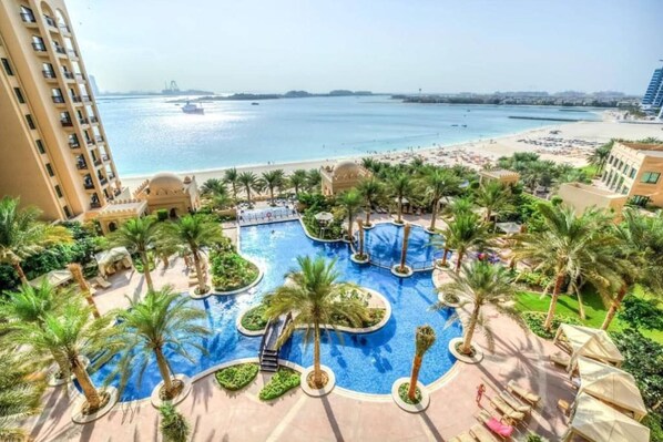 Apartment, 2 Bedrooms, Accessible, Balcony | Pool | Outdoor pool - Fairmont North Residence Full Sea View 2br 163 Sqm (Dubai)