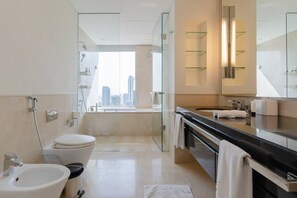 Apartment, 1 Bedroom, Accessible | Bathroom - Address Marina Luxury Hotel Facilities Studio (Dubai)