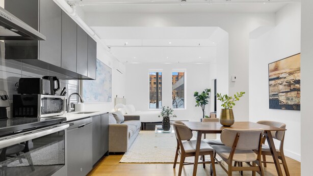 Premium One-Bedroom with Sofa Bed | Cocina privada