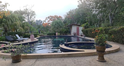Beautiful Bungalow With Shared Outdoor Pool and 2 km From the Sandy Beach