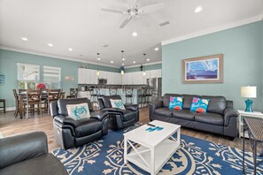 TV - Large Panama City Beach Home |Heated Private Pool | Easy Beach Days (Panama City Beach)