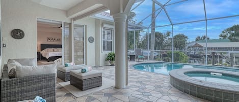 A heated pool