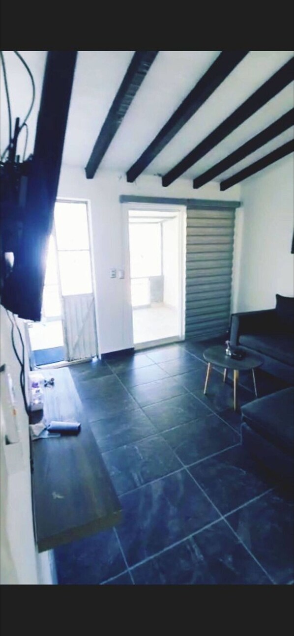 Departamento, 1 habitación, para fumadores, balcón | Área de sala de estar