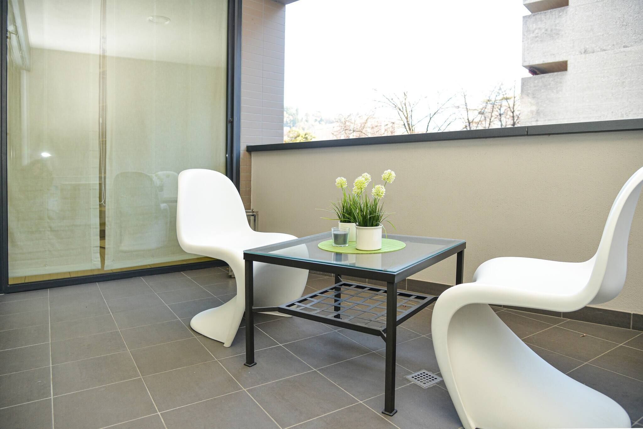Apartment, 1 Schlafzimmer, Balkon, Stadtblick | Wohnbereich