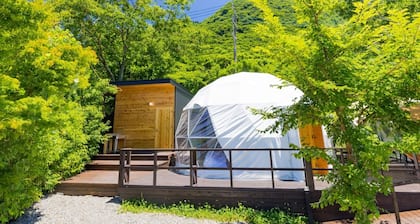 Guest room with hot spring dome tent 1 night  / Yufu Ōita