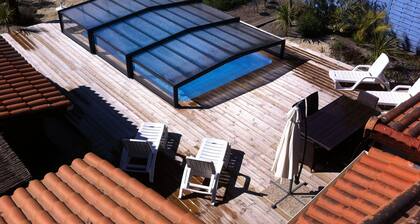 In der NĂ€he von Soulac-sur-Mer, Haus fĂŒr 6 Pers privater beheizter Innenpool