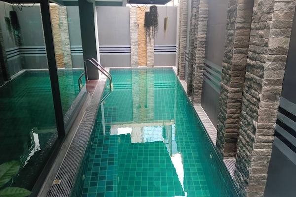 Indoor pool, outdoor pool