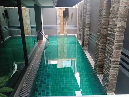 Indoor pool, outdoor pool