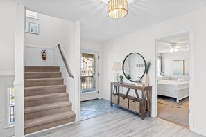 5 bedrooms, desk, iron/ironing board, travel crib