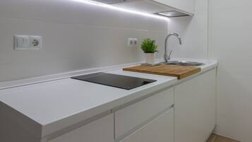 Fridge, microwave, coffee/tea maker