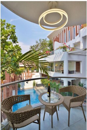Pool view with Balcony | Balcony view - Kia Inn Boutique Hotel (Anjuna)