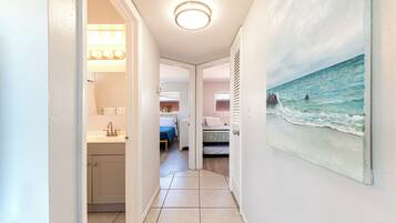 2 bedrooms, iron/ironing board, travel crib, free WiFi