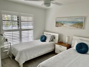 2 bedrooms, iron/ironing board, WiFi, bed sheets
