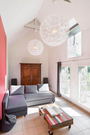 TV, fireplace, DVD player - Gîte Coëtquen / 6 persons (QUEVERT)