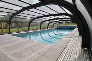 Indoor pool, a heated pool
