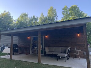 Terrace/patio - Northwoods getaway - minutes from beach, fishing & trails! (Athelstane)