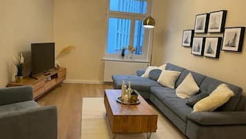 TV, books, stereo