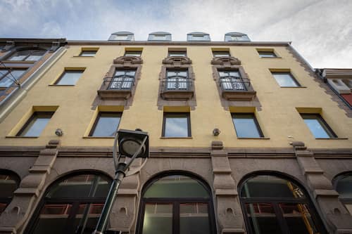 Voorkant van accommodatie