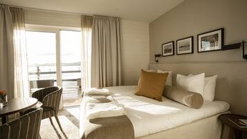 Dubbelrum eller tvÄbÀddsrum - 2 enkelsÀngar - tillgÄng till pool - havsutsikt | SÀngtillbehör av högsta kvalitet och bÀddmadrasser