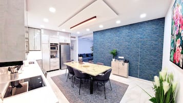 Standard Apartment | Living area | 43-inch Smart TV with satellite channels, TV