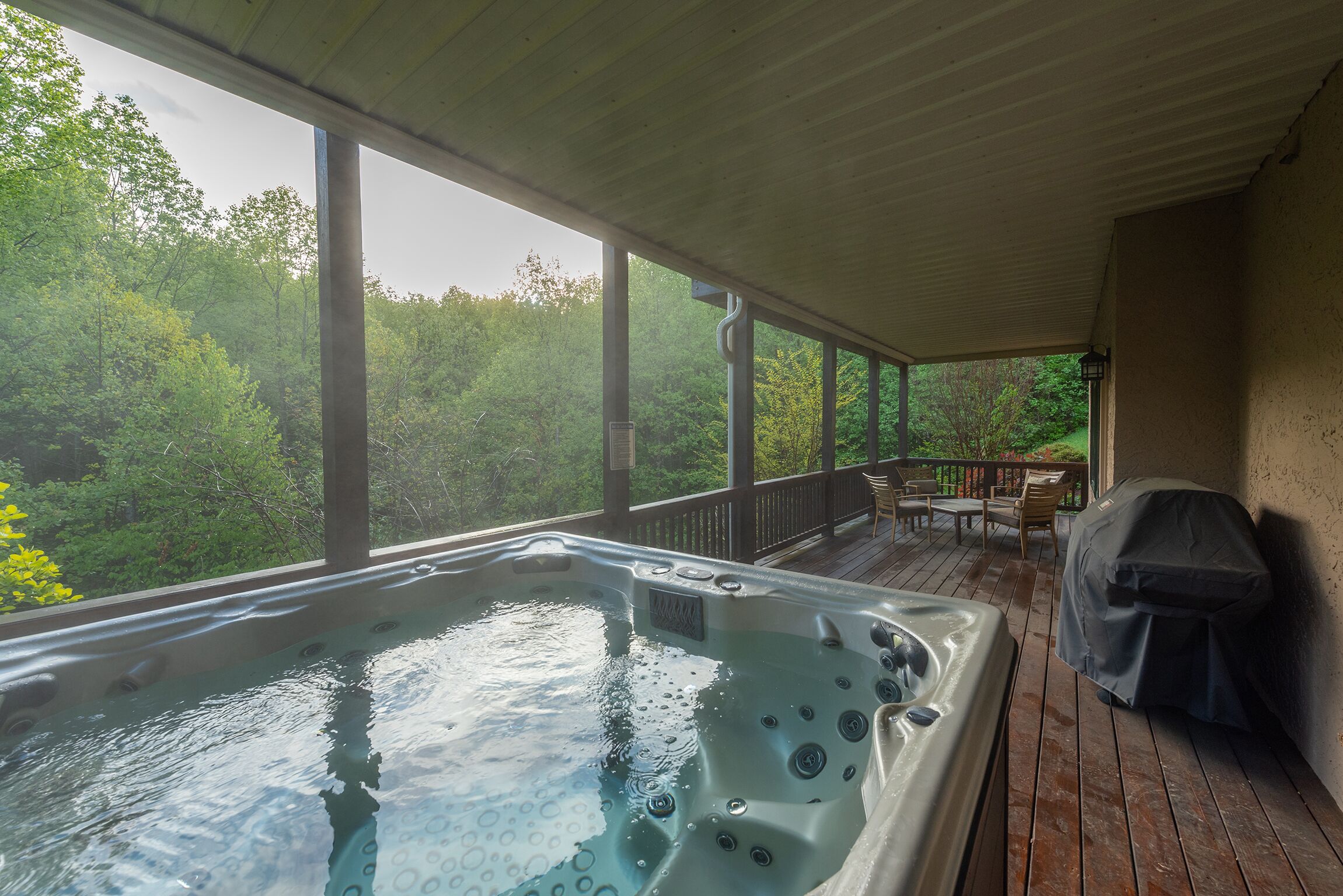 Fireside Retreat | Hot Tub, Game Area, Fire Pit & Mountaintop Views!