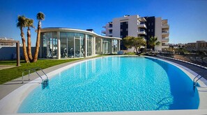 Indoor pool, a heated pool