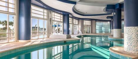 Indoor pool, outdoor pool