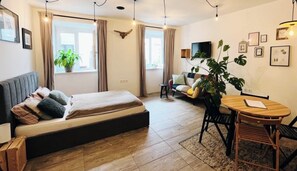 1 Schlafzimmer, Reisekinderbett, kostenloses WLAN, Bettwäsche